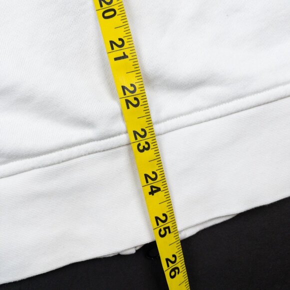 G/Fore Skull Logo Hoodie Men's Medium Full Zip White Golf Activewear Sweatshirt - Picture 10 of 14